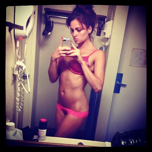 2P Maria Kanellis in Bra and (low) Panties