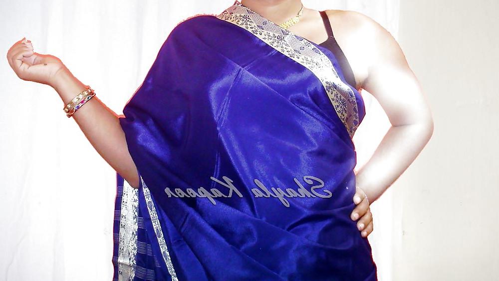 9P Crossdresser In Saree And Bra