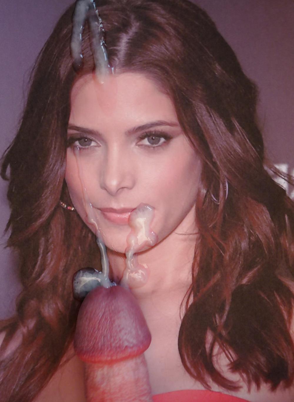 10P Ashley Greene Looks Best With Cum On Her Face!