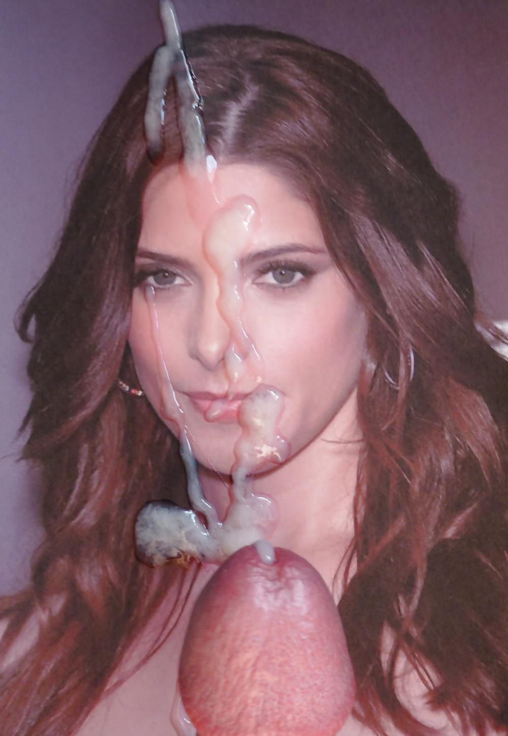 10P Ashley Greene Looks Best With Cum On Her Face!