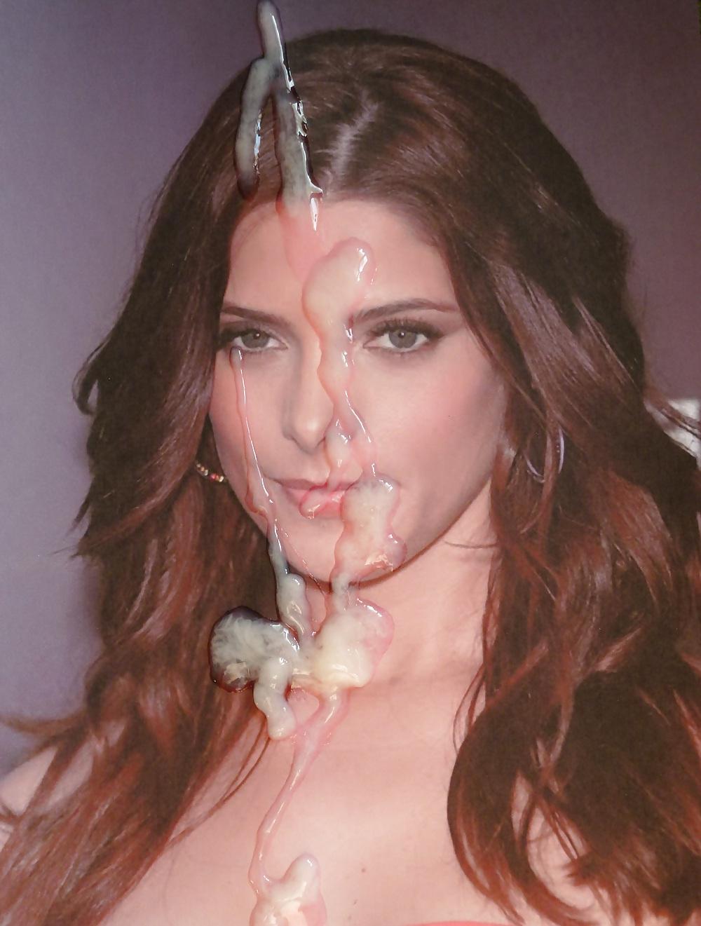 10P Ashley Greene Looks Best With Cum On Her Face!