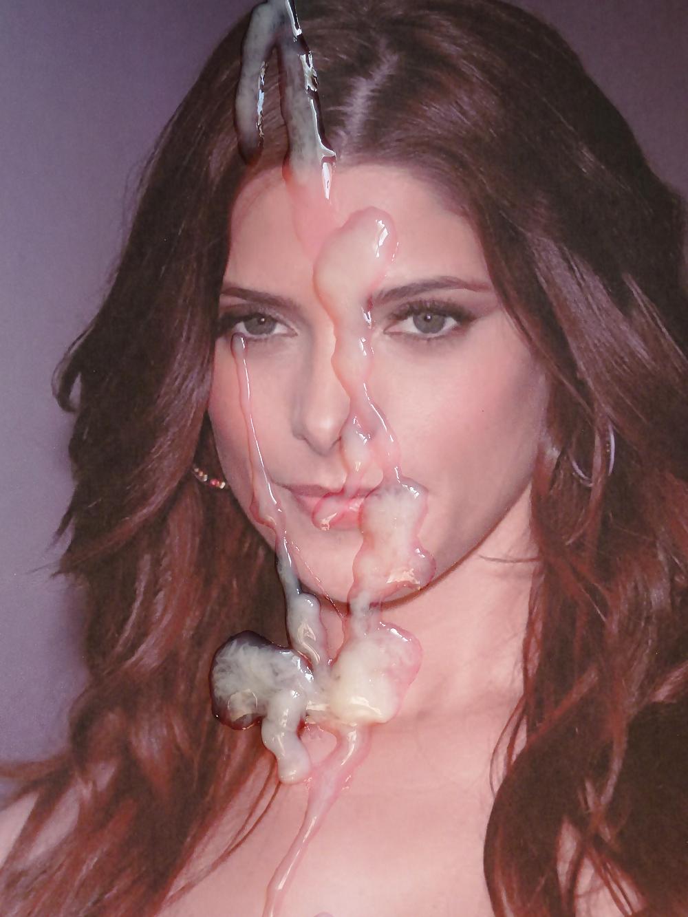 10P Ashley Greene Looks Best With Cum On Her Face!