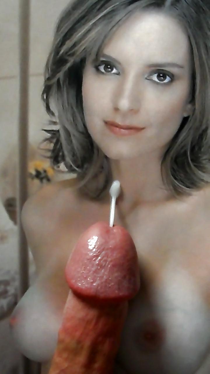 17P Tina Fey Gets Naked For Cum On Her Face And Tits!