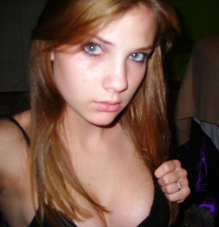 15P Cute Brunette Teen In Pantie And Bra