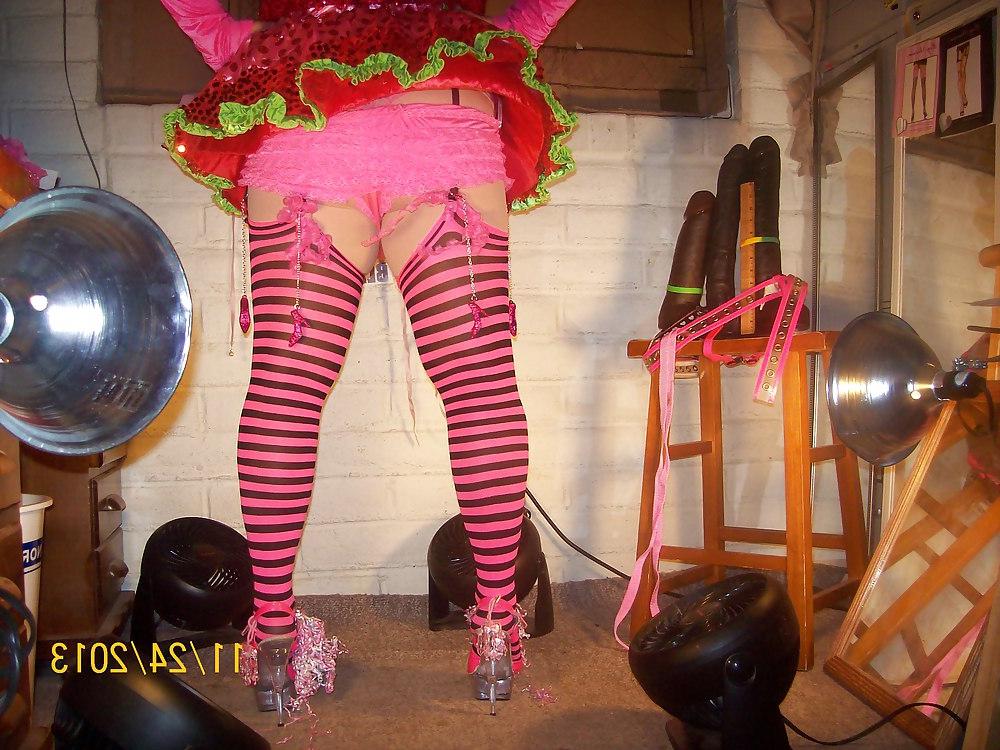 21P Tgirl BBC slut in slutty outfit requested by Black Daddy Jay