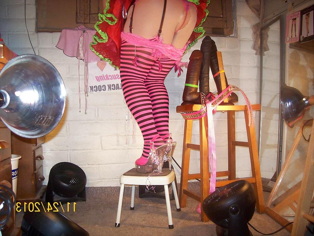 21P Tgirl BBC slut in slutty outfit requested by Black Daddy Jay