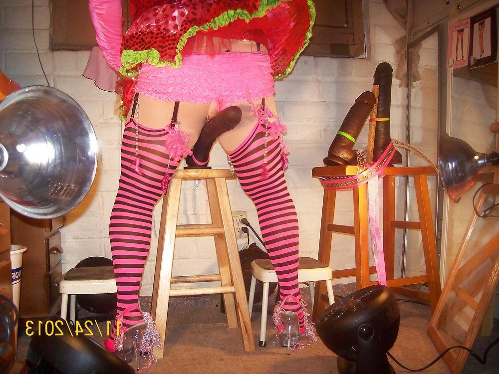 21P Tgirl BBC slut in slutty outfit requested by Black Daddy Jay