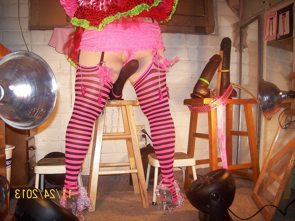 21P Tgirl BBC slut in slutty outfit requested by Black Daddy Jay