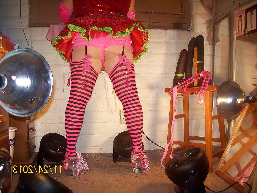 21P Tgirl BBC slut in slutty outfit requested by Black Daddy Jay