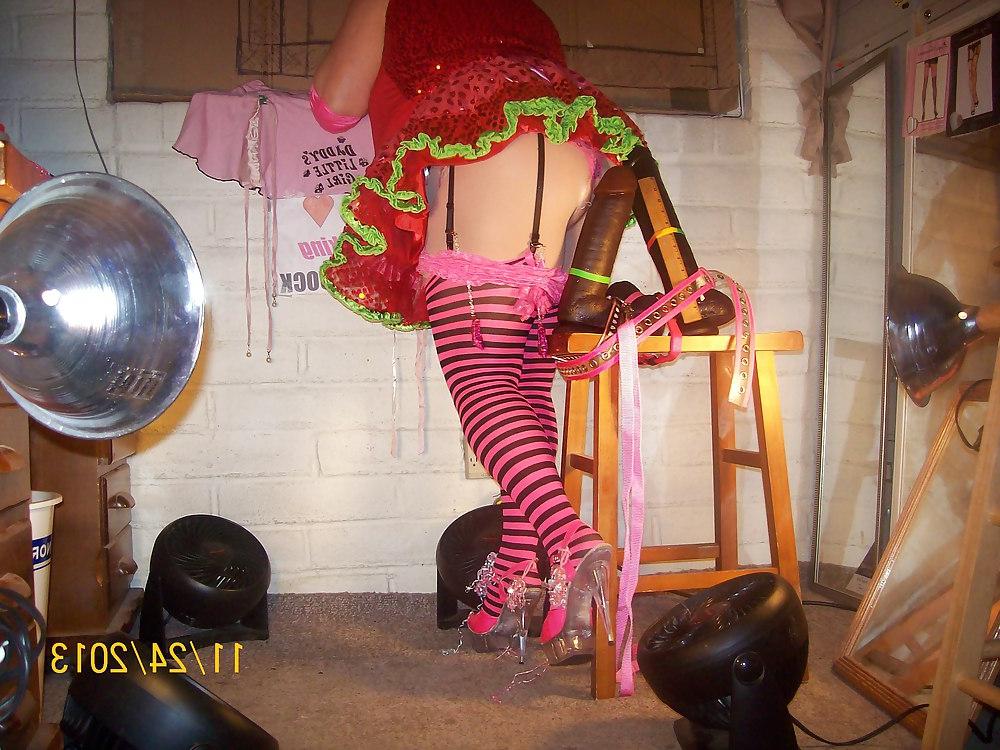 21P Tgirl BBC slut in slutty outfit requested by Black Daddy Jay