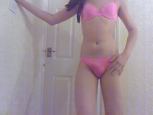 12P Me in Cute Pink Bra and Panties