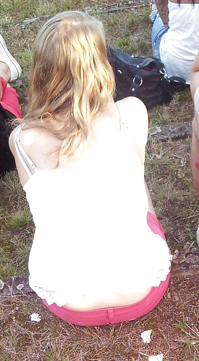 8P Candid girl, bra, voyeur, geile Frau