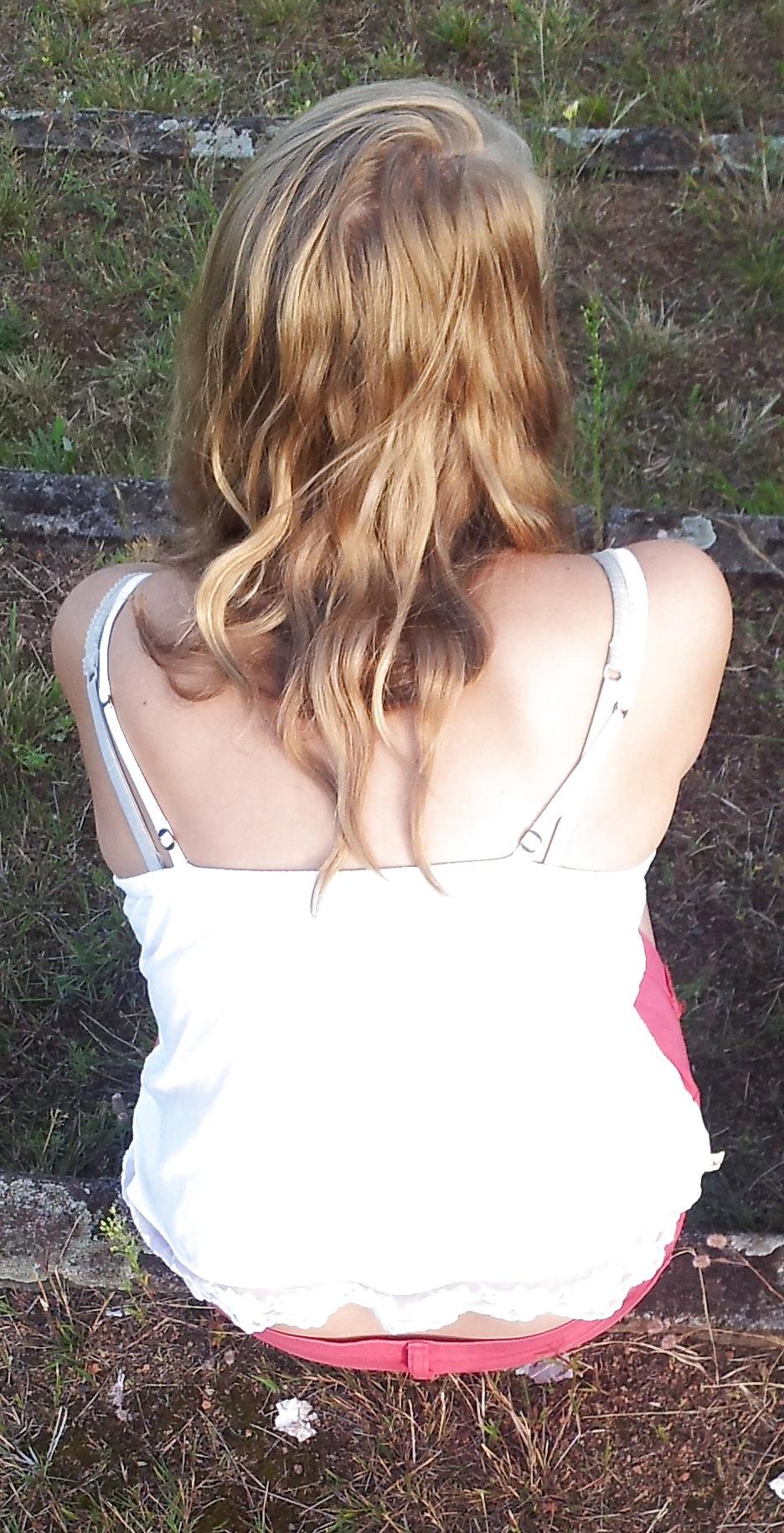 8P Candid girl, bra, voyeur, geile Frau