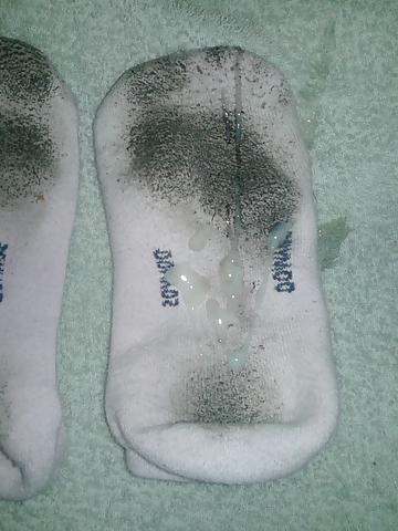 5P Cum on dirty socks