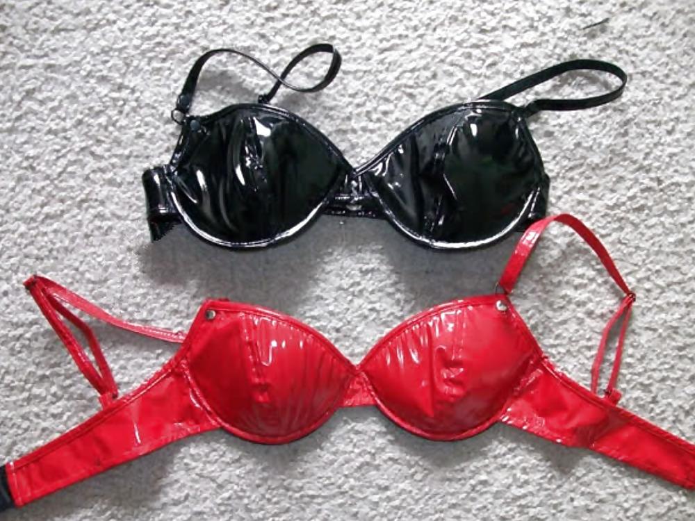 25P PVC bra,garter belts