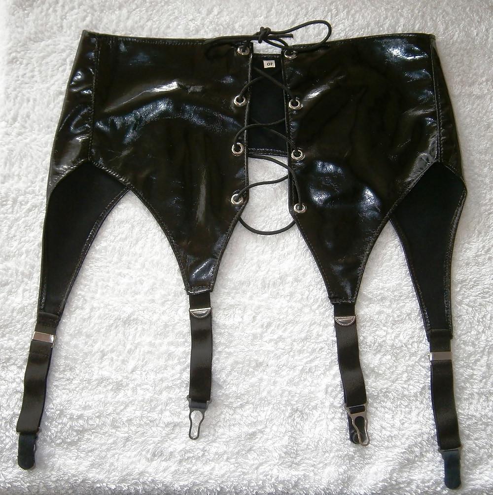 25P PVC bra,garter belts