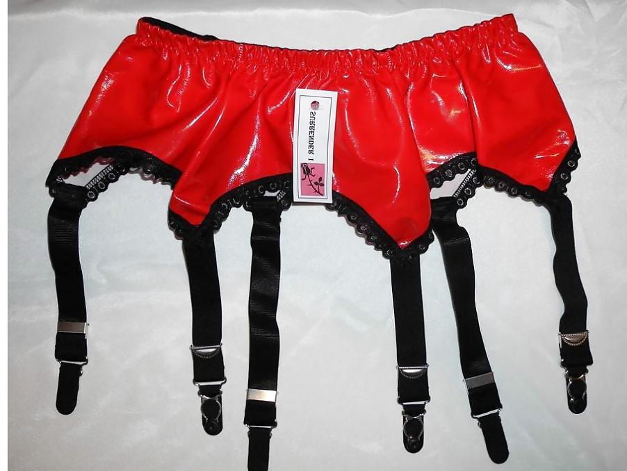 25P PVC bra,garter belts