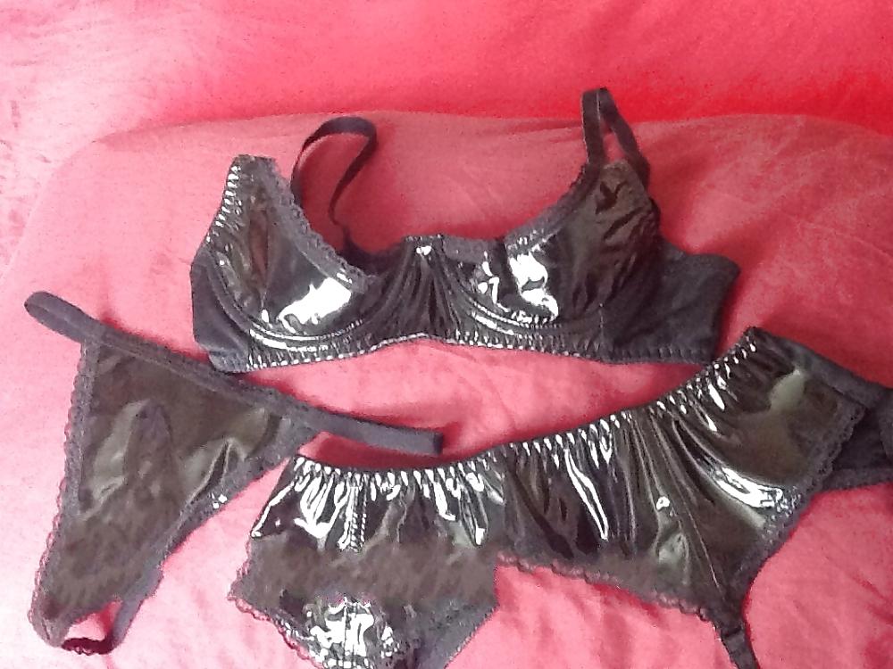 25P PVC bra,garter belts