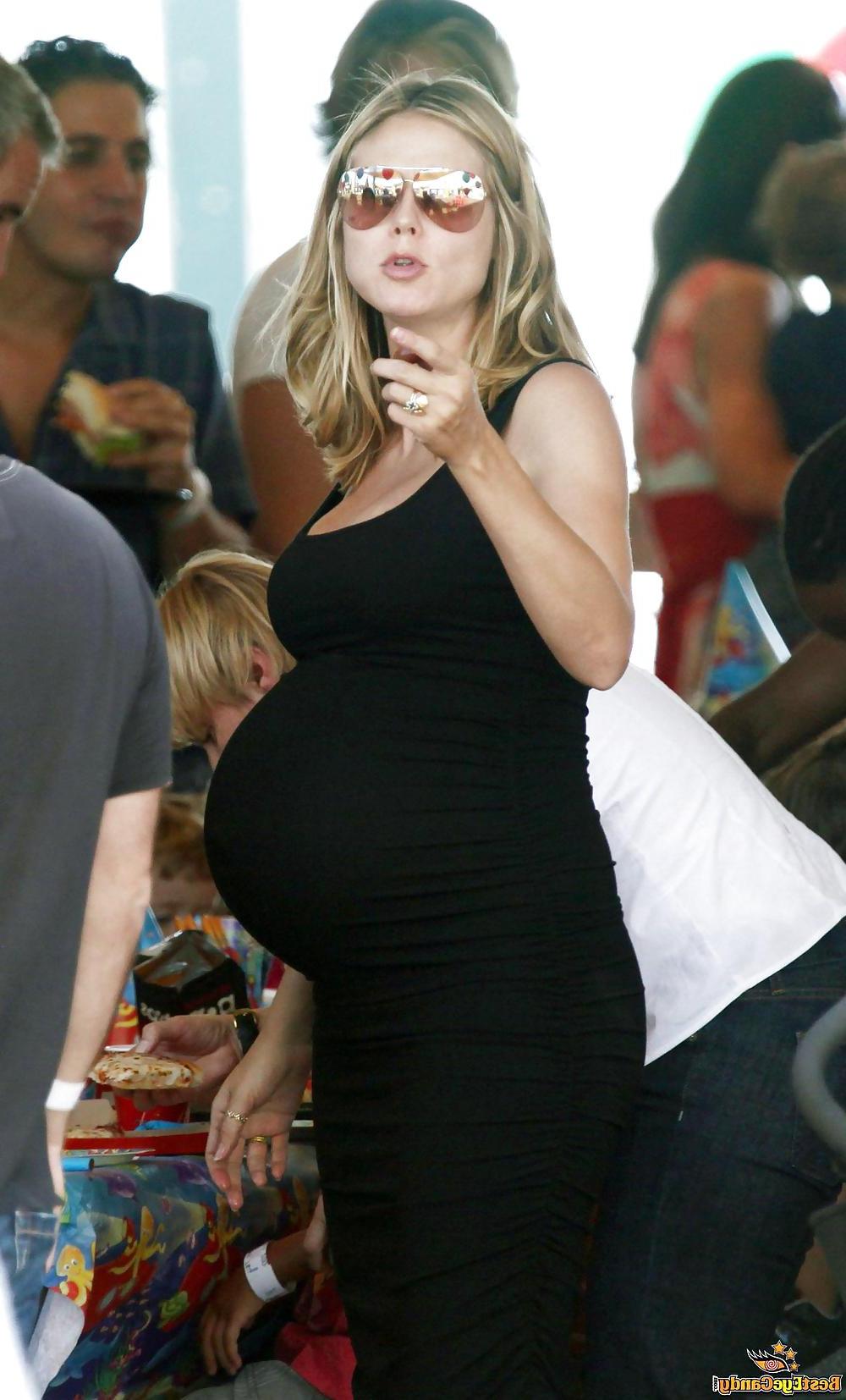 6P Heidi Klum pregnant 