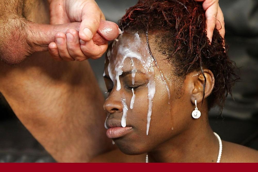 20P Ebony : cum on the ghetto slut