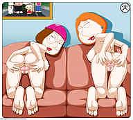 4P Anime Hentai - Lois and Meg Griffin