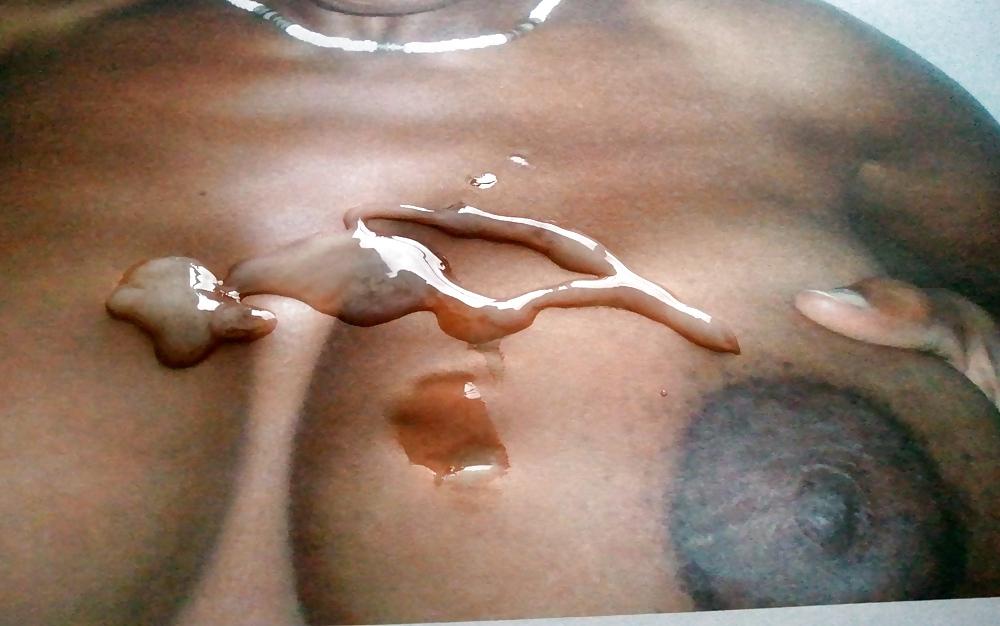 17P CUM on Vivi luscious black juggs
