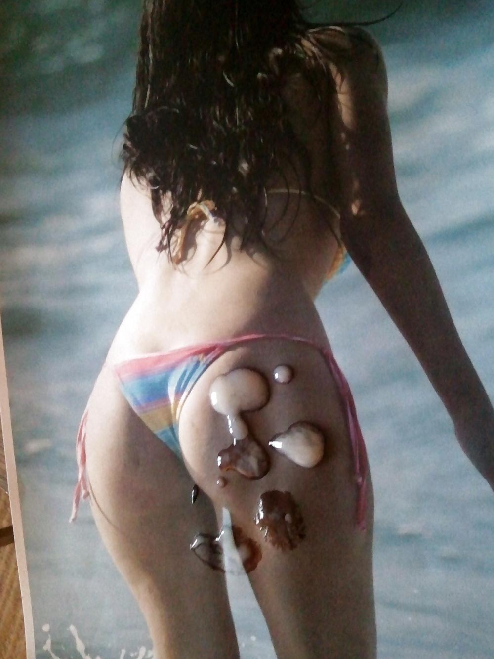 24P CUM on Louise Cliffe ass helped by a few hot pornstars