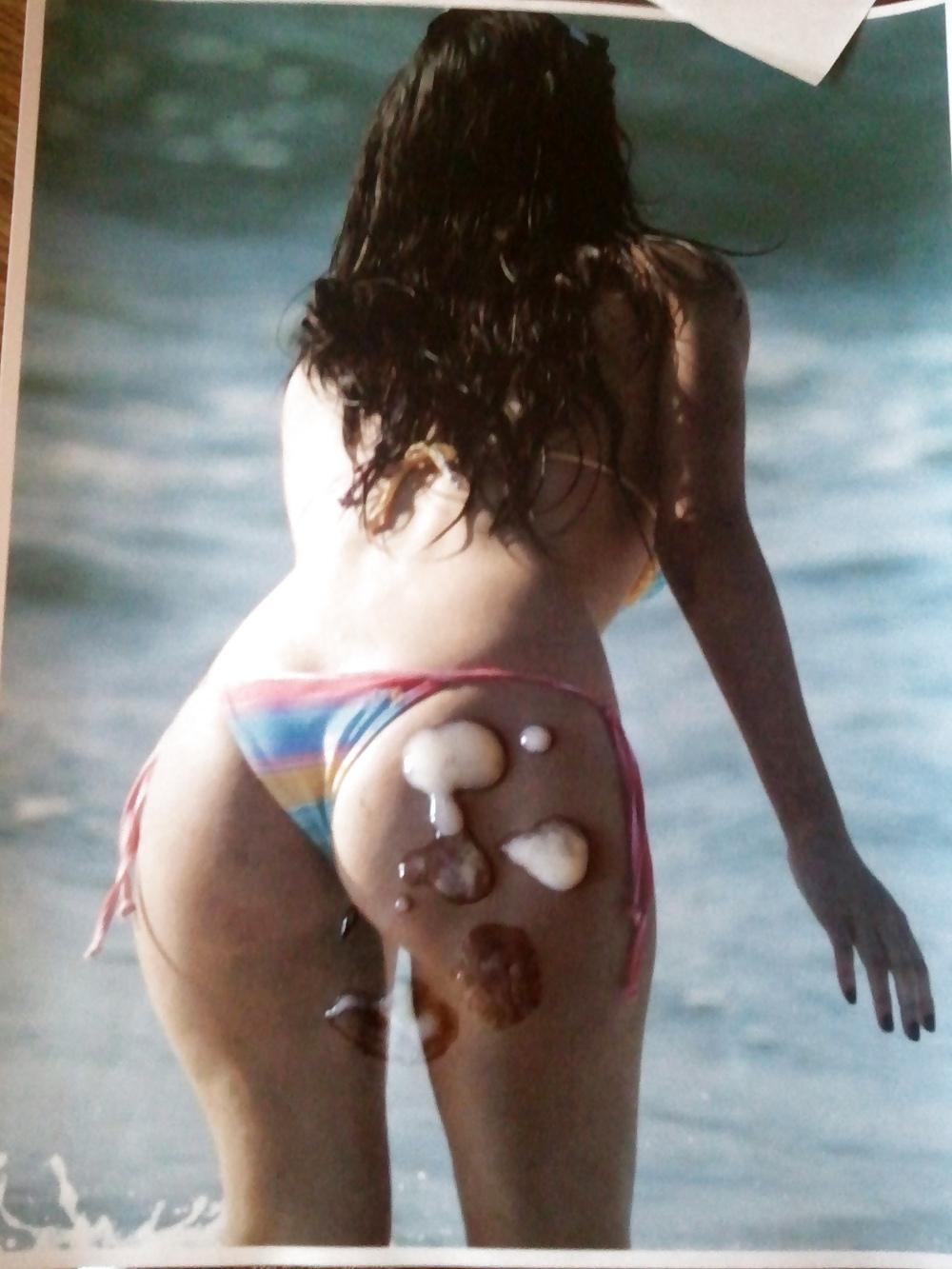 24P CUM on Louise Cliffe ass helped by a few hot pornstars