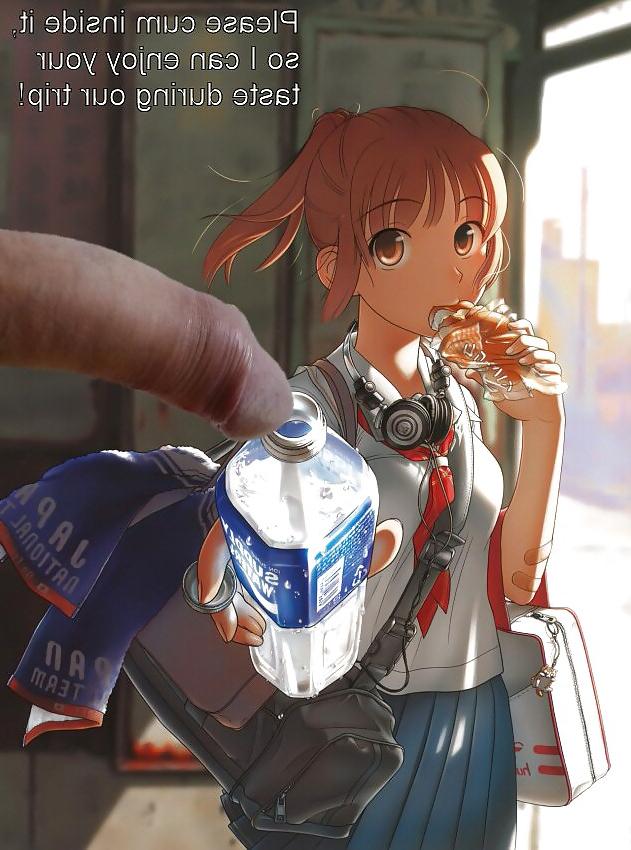8P Anime Girls spielen mit einem echten Schwanz (mit Bildunterschriften) – Nr. 44