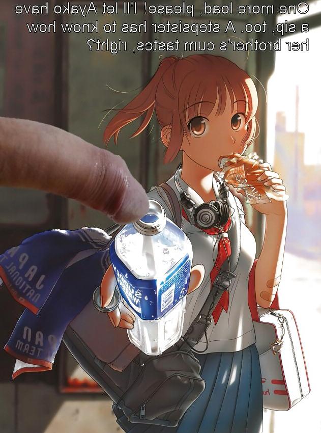 8P Anime Girls spielen mit einem echten Schwanz (mit Bildunterschriften) – Nr. 44