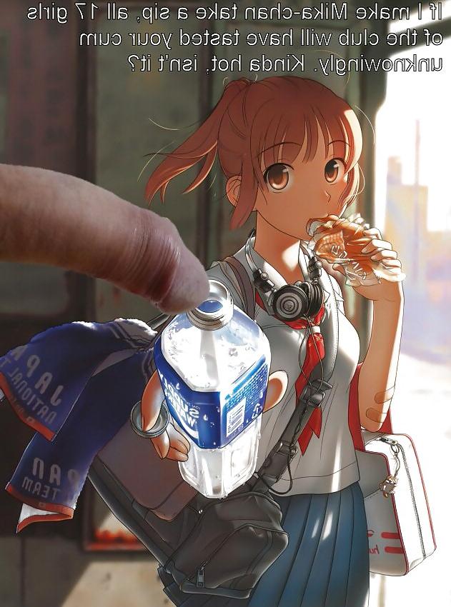 8P Anime Girls spielen mit einem echten Schwanz (mit Bildunterschriften) – Nr. 44