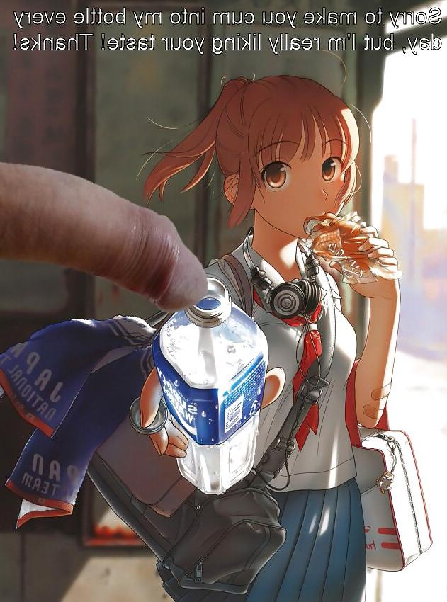 8P Anime Girls spielen mit einem echten Schwanz (mit Bildunterschriften) – Nr. 44