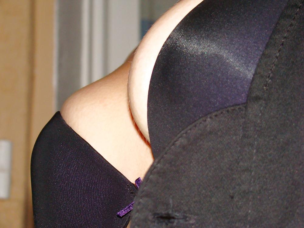 25P Her breasts in bra