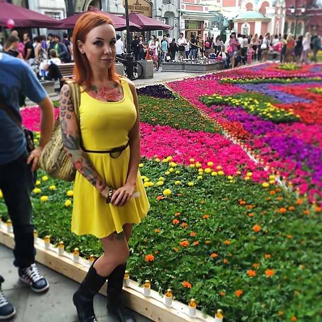 25P Russian punk and tattoed girlfriend - Dasha