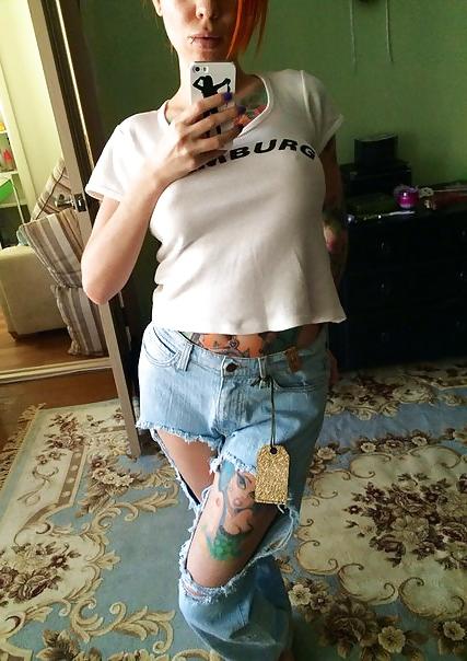 25P Russian punk and tattoed girlfriend - Dasha