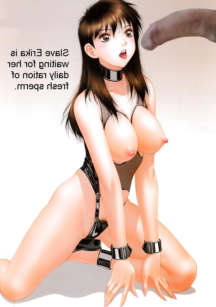 8P Anime Girls playing with a Real Cock (with captions) - No 8