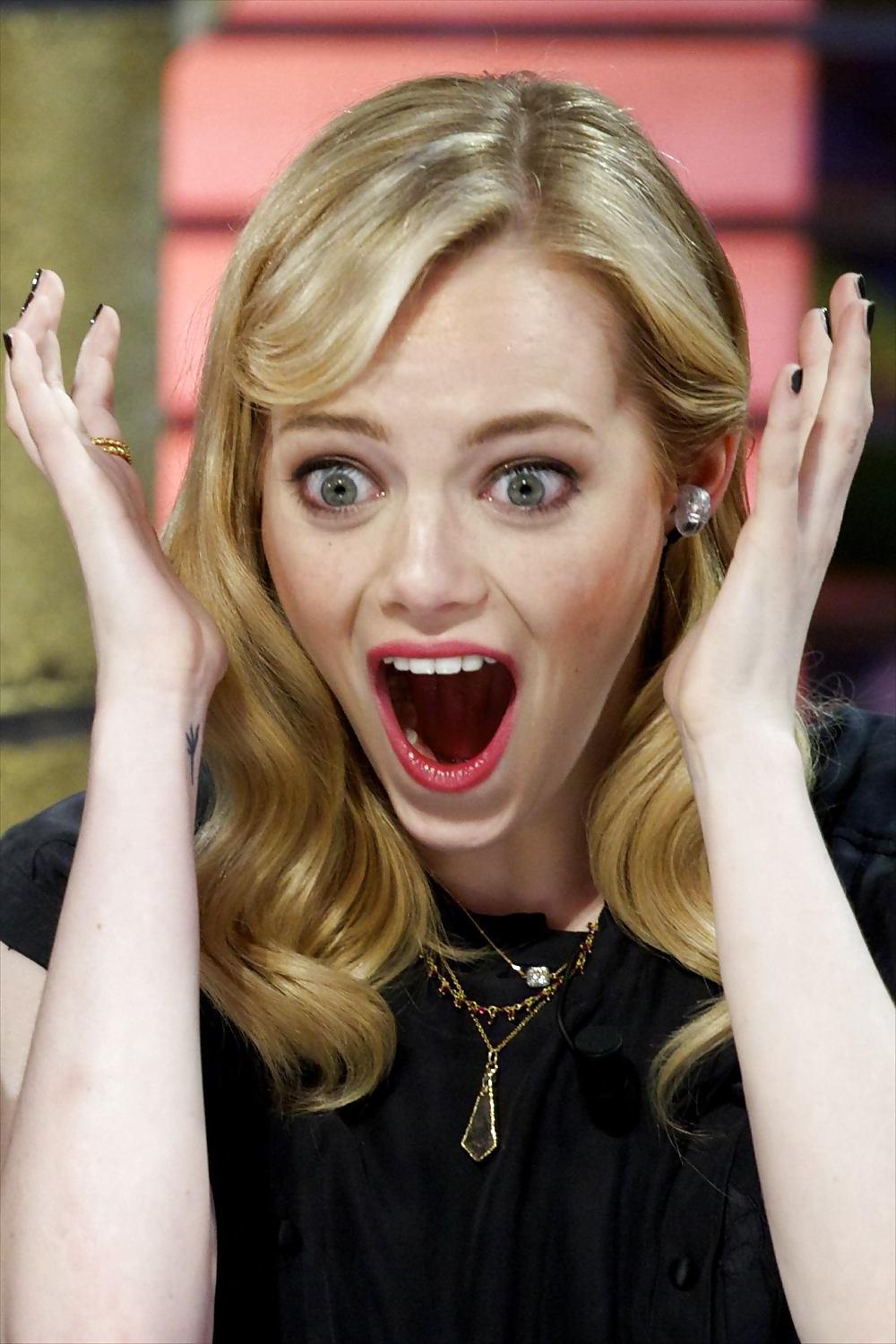 22P Emma Stone (Beautiful Cum Face)
