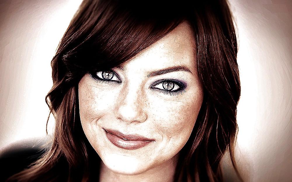 22P Emma Stone (Beautiful Cum Face)