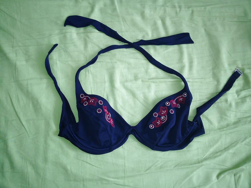 25P Fun with GF's bra and panties