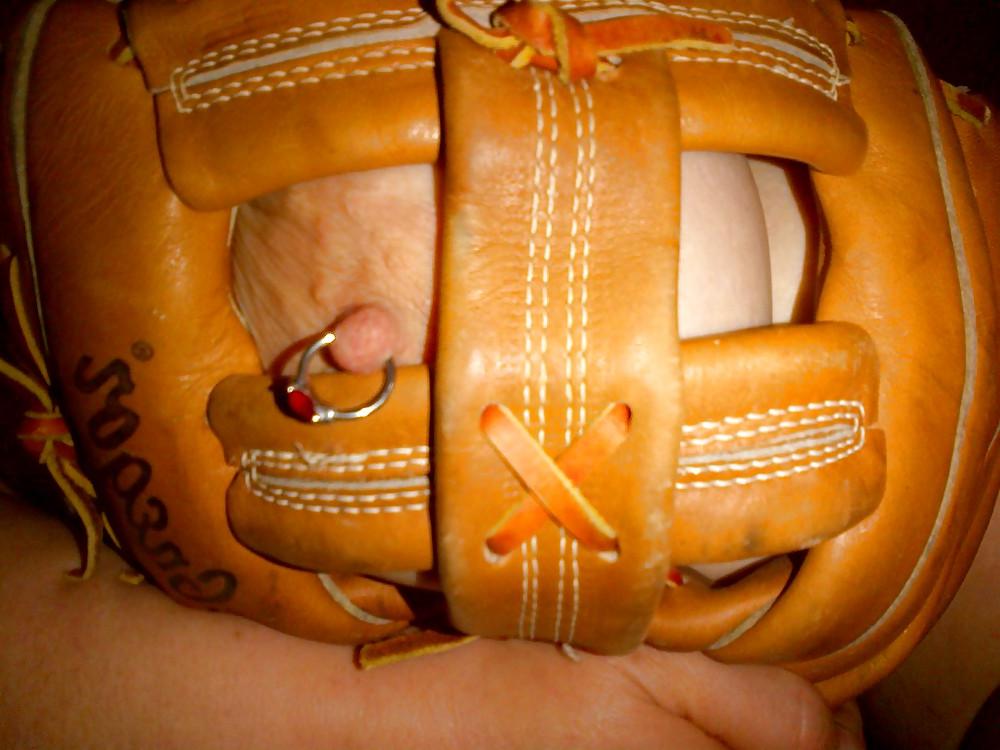 17P Baseballhandschuhe und Titten