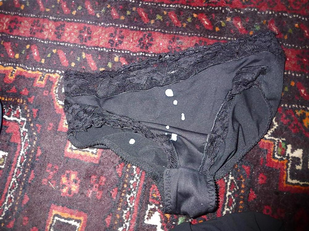 25P Cum on my Mother inLaw Black Dress and Panties