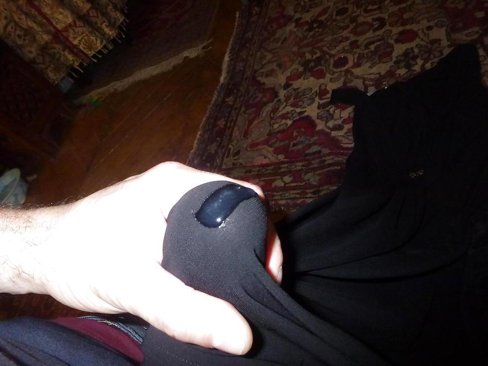 25P Cum on my Mother inLaw Black Dress and Panties