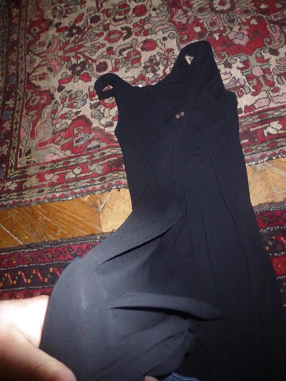 25P Cum on my Mother inLaw Black Dress and Panties