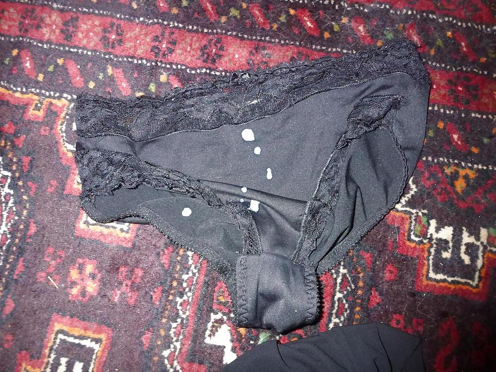 25P Cum on my Mother inLaw Black Dress and Panties