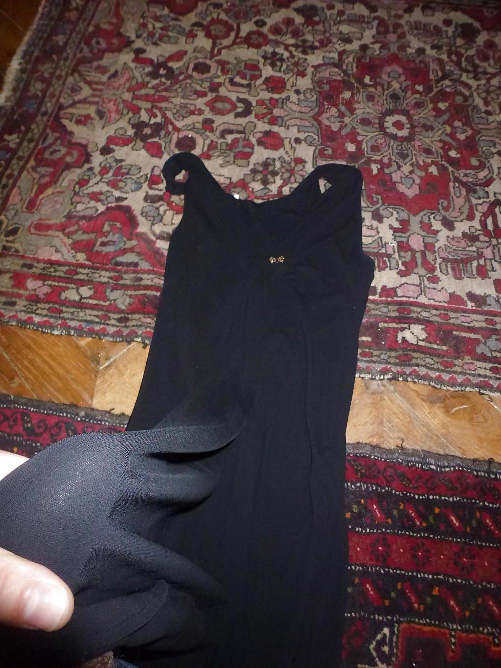 25P Cum on my Mother inLaw Black Dress and Panties