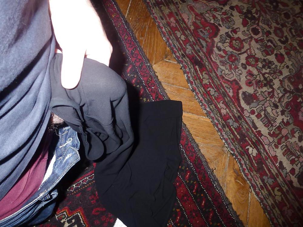 25P Cum on my Mother inLaw Black Dress and Panties