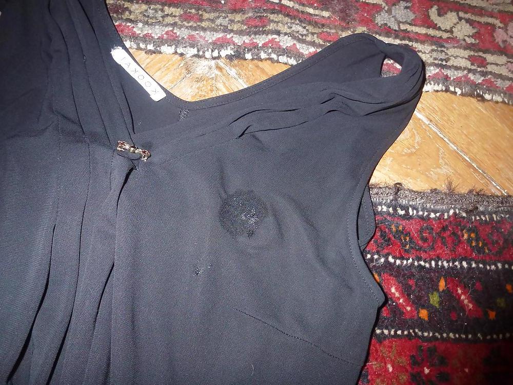 25P Cum on my Mother inLaw Black Dress and Panties