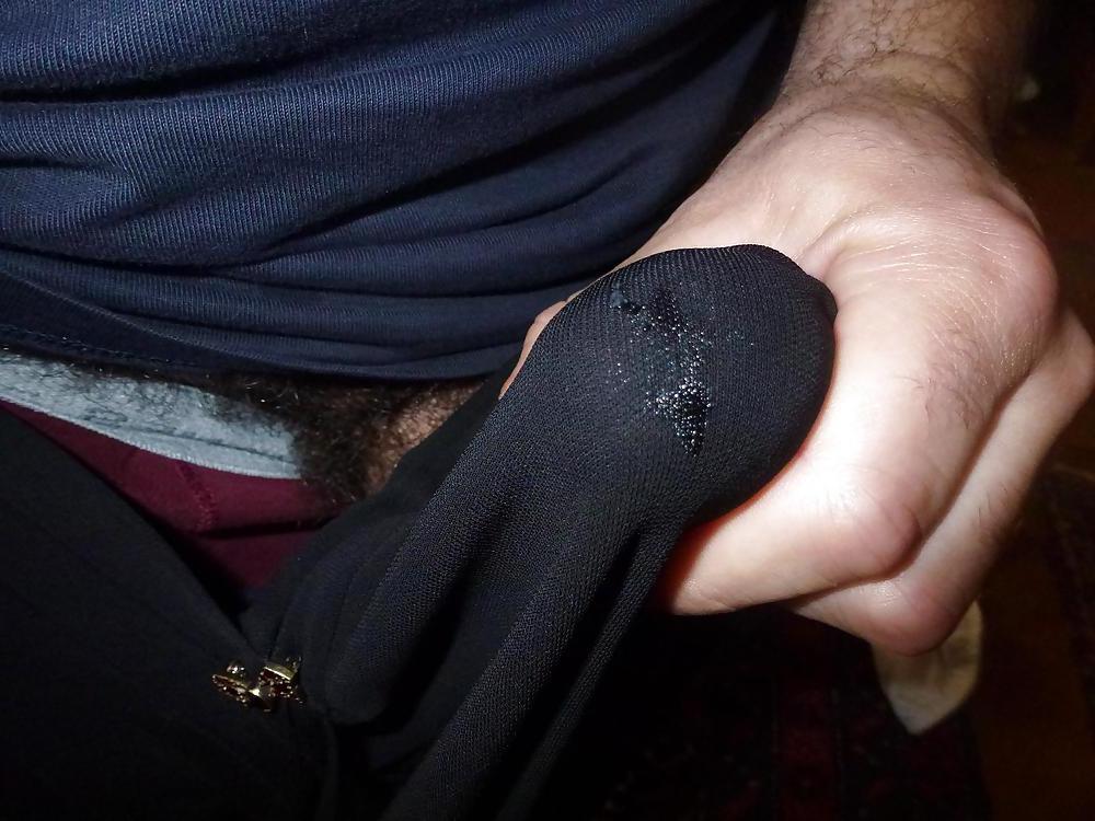 25P Cum on my Mother inLaw Black Dress and Panties