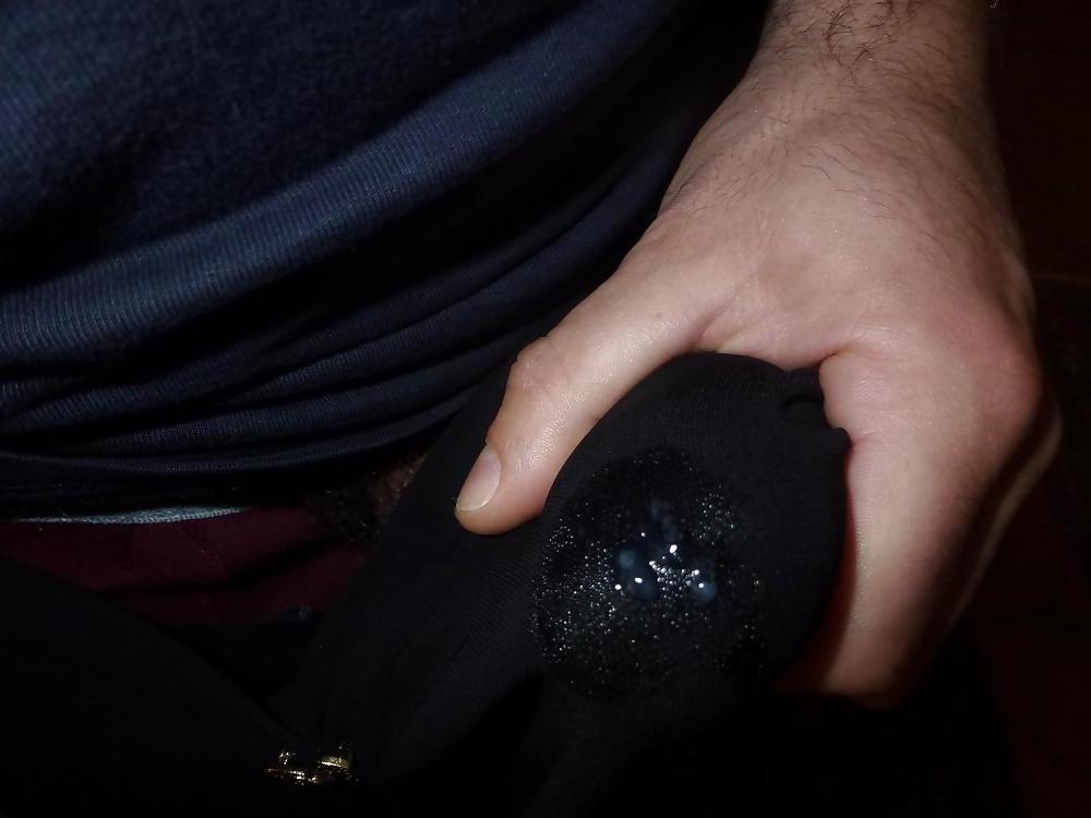 25P Cum on my Mother inLaw Black Dress and Panties