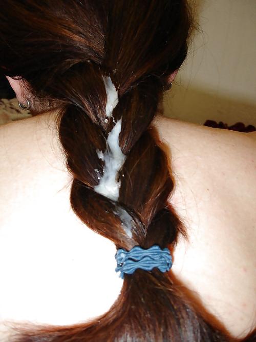 14P Cum On Hair